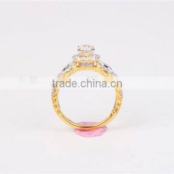 Thailand Jewelry Manufacturer Ring Made of Big Stone 18k Gold Plating Ring Designs photo-4