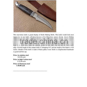 Hunting Knife Pakkawood Handle