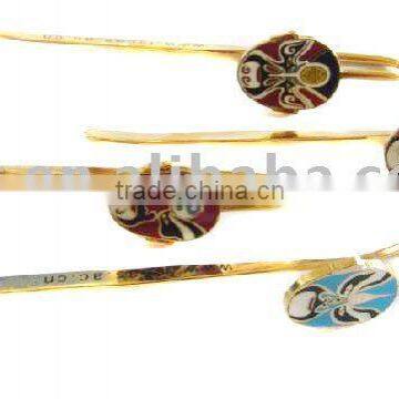 Peking Opera metal bookmarks