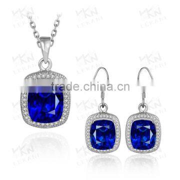 Fashionable Blue Gemstone Jewelry Set wholesale