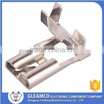 Custom flag terminal electrical terminal / double crimp terminal