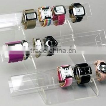 Transparent 3 tier Acrylic Watch Bracelet Display Tube Bangle tube