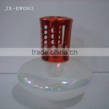 Fragrance lamp with metal cap