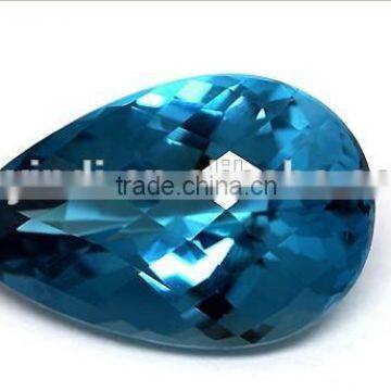 Natural Precious Waterdrop Shaped Dark Blue CZ Stones