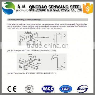 Punching Steel C Purlins