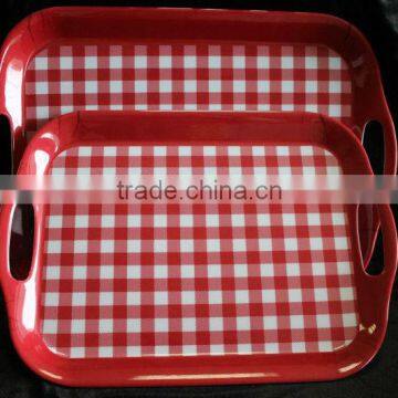 14 inch 16 inch melamine tray set of 2pcs