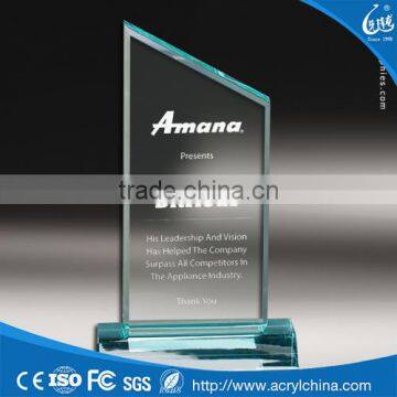 2016 new custom shaped acrylic crystal trophy award engraving OEM wholesale