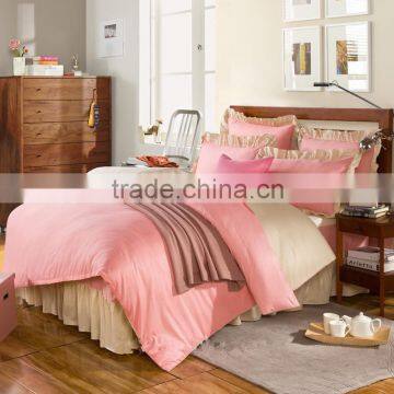 2016 Hot New Product plain dyed Bedding Set for girl