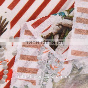 digital printing fabric 100% rayon fabric for woman garment