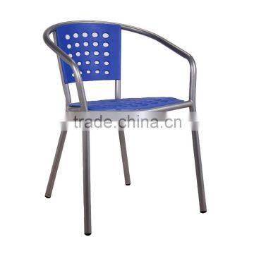 Popular Rattan Living Room Furniture Polypropylene Plastic Chair/ Modern Steel Pipe Chair