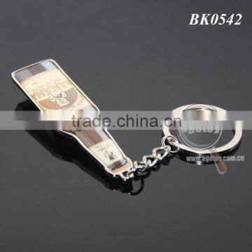 Promotional Printing Custom Metal Bottle Shape Opener Keychain photo-5