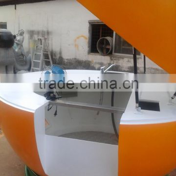 high quality outdoor waterproof fruit shaped kiosk