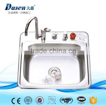 Italian free standing stainless steel kitchen sink with automatic soap dispenser                        
                                                                                Supplier's Choice