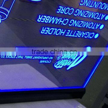 led light box logo sign double sides visible display board, Hanging advertising lightbox frame