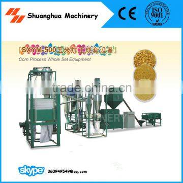 Corn Milling Machine, Corn Flour Whole Set Equipment for Capacity 200-300kg/h