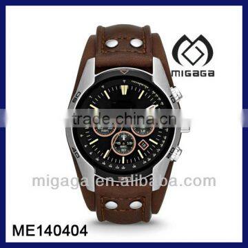 Fashion Men's Casual Sport Watch Multi-Eye Watch and Black Dial Watch