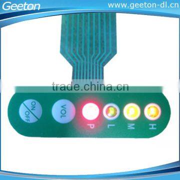 2015 New Design Tactile Membrane keypad with LED