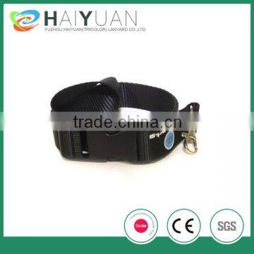 Black nylon lanyard