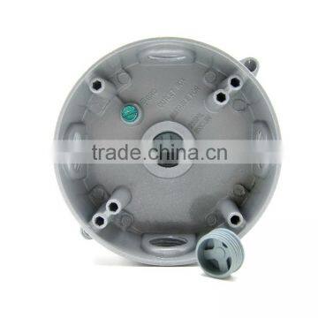 Good quality weatherproof round junction box with 1/2" hole