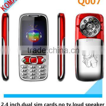 KOMAY Fashion Q007 2.4 inch QCIF Sc Dual sim card dual standby unlocked phone mobile