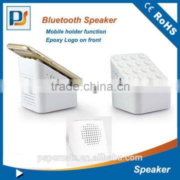 2016 New Design Portable Full Color Printing Bluetooth Speaker With Mobile Phone Holder Speaker photo-2