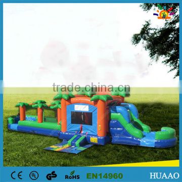 hot topical inflatable combo bouncy and slide for sale