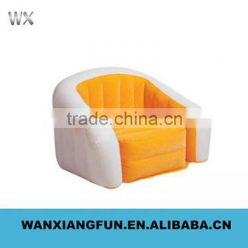 Customized Durable Inflatable Flocked Single Sofa Chair photo-6