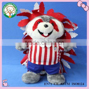 super soft stuffed and plush toy rabbit with dress for promotion gifts