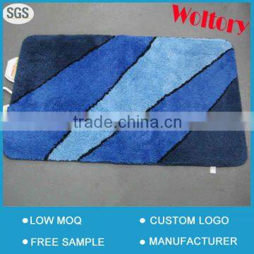Polyester microfiber anti-slip bath tub bathroom rug