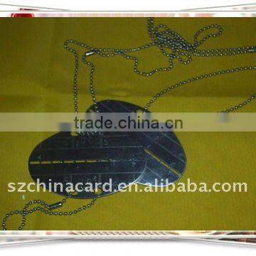 Stainless Steel Military Army Dog Tag With Ball Chain