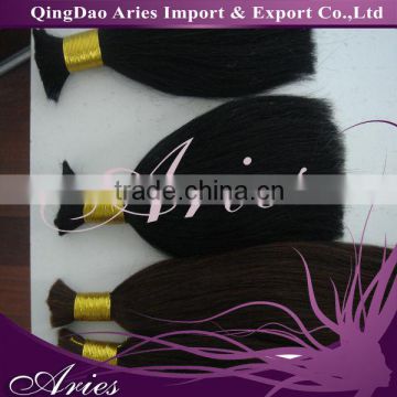 100% virgin european human hair bulk wholesale