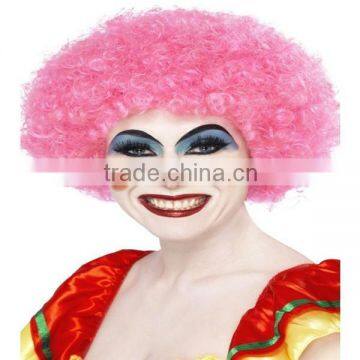 Multi Color Afro Wig Clown Disco Circus Costume Curly Hair Wig Adult Child