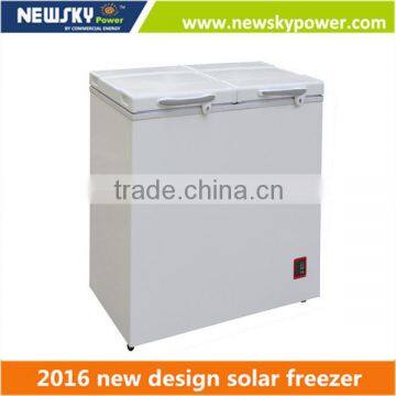 128L singel temperature solar freezer dc solar freezer