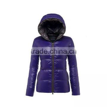 high quality women winter jacket, purple short coat,ultralight down jacket