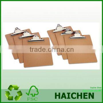 Manufacture mini clip board A5 SIZE MDF wooden clipboard