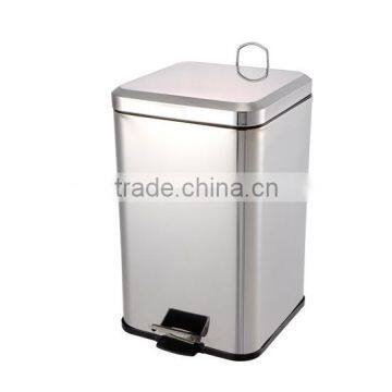 18/0 stainless steel office dustbin