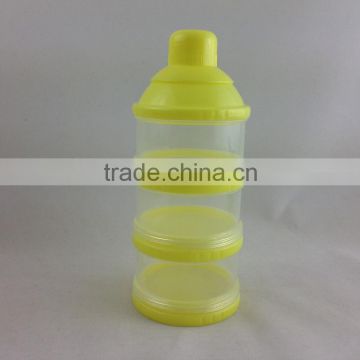 3-layer portable baby milk powder container