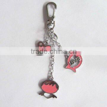 DIY zinc alloy enamel fashion keychain manufacturer