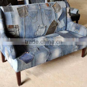 INDIAN INDUSTRIAL JEANS FABRIC SOFA photo-2
