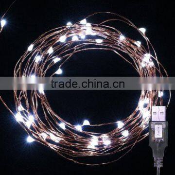 Warm White Led String Lights ,Fairy Led Copper Wire Twinkle Light Ourdoor Patio Lights for Wedding photo-2