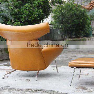 Hans J. Wegner Famous Design ox Chair With Ottoman photo-5