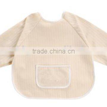 cute baby cotton apron/baby dinner apron/baby waterproof apron