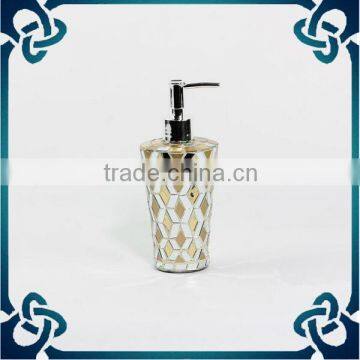 2015 new product Glass mosaic bathroom accessories set/ Shower gel Shampoo Bottle