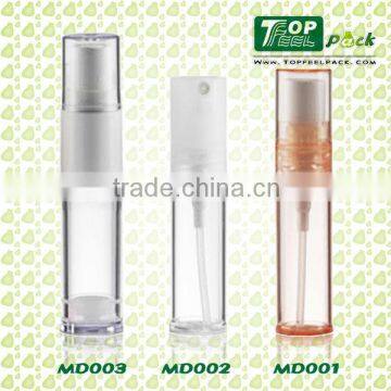 mini bottle with lotion pump or sprayer