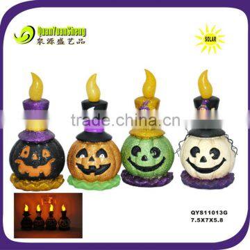 QYS11013G solar resin materialhalloween decoration