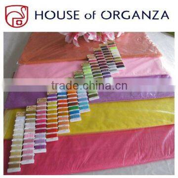 Colorful Organza Sheets for flower wrapping with hot cut edge