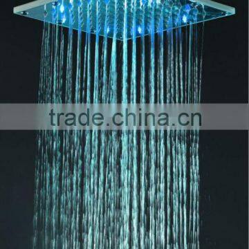 Bathroom LED Shower Copper Bathroom Top Square Rain Shower Heads S-D02