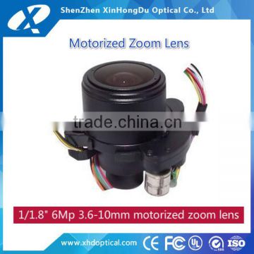 1/1.8" 3.6-10mm two motors zoom and focus telephoto high quality with factory price motorized lens