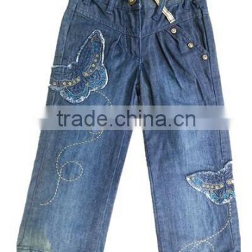 bulk wholesale kids clothing kids strairht jeans kids girl denim jeans