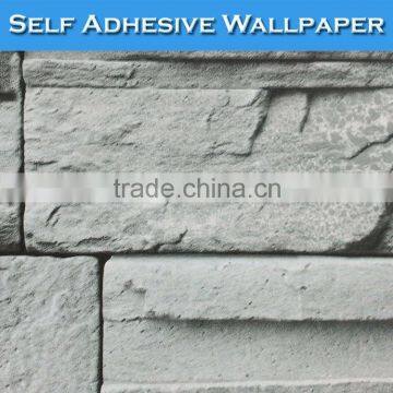 1004 SINO Hot Sale China Style Durable White Brick 3D Effect Wallpaper